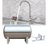 Réservoir sous Pression d'eau, réservoir de Stockage d'eau sous Pression en Acier Inoxydable pour Pompes de puits - Vase d'expansion Horizontal Automatique, 300 L (79 gallons) pour Une alime