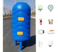 Réservoir sous Pression d'eau, réservoir sous Pression d'eau Bleu pour Pompe de puits - Réservoir de Stockage Vertical pressurisé de 300 L/79 Gal avec kit d'installation - Solution Durable p