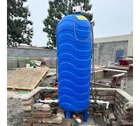Réservoir sous Pression d'eau, réservoir sous Pression en PE de 500 L/132,8 Gal, réservoir d'expansion à vessie pour Le Stockage d'eau, système d'osmose Inverse avec kit de Montage, alimenta