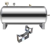Réservoir sous Pression d'eau, vessie de réservoir d'eau pressurisée de 100 à 500 litres pour Pompe de puits et système d'eau - Réservoir sous Pression Horizontal en Acier Inoxydable avec ki