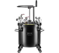 Réservoir sous pression pour peinture en spray 20 L/5 gal avec roulettes et mastic d'étanchéité pour réparation des fuites