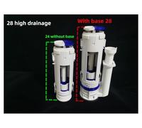 Réservoir Toilette Double Rinçage,Compatible Avec Geberit | Compatible Pour La Vanne Pièces De Rechange Du Système De Drainage À Économie D'eau(Split 28 cm)