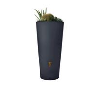 Réservoir Vaso 2en1 220L Graphite avec robinet PE imitation laiton et Collecteur Filtrant Eco Gris.