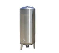 Réservoir vertical en acier inoxydable, 60-700 litres, réservoir pressurisé for pompe de puits/système d'alimentation en eau, réservoir vertical avec kit de montage(500L/132Gal)