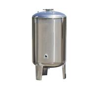 Réservoir vertical en acier inoxydable, 60-700 litres, réservoir pressurisé for pompe de puits/système d'alimentation en eau, réservoir vertical avec kit de montage(100L/26.4Gal)