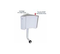 Regiplast 400 Réservoir D'angle semi-bas interrompable Blanc