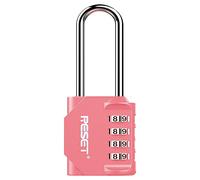 RESET-Cadenas Violet Étanche à Combinaison de 4 Chiffres, avec Anse de 6,1 cm, Idéal pour Casiers Scolaires, Gym, Clôtures, Portails et Boîtes à Outils