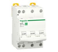 Resi9 - disjoncteur modulaire - 3P+N - 10A - courbe C - peignable - SCHNEIDER ELECTRIC - R9PFC710