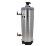 Résine échangeuse d'ions manuelle DVA LT16, raccordement 3/4", avec 2 vannes. Capacité du réservoir : 16 litres. Quantité de résine : 11,2 litres