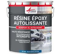 Résine epoxy autolissante sols - REVEPOXY AL - 5 kg Bleu signalisation - RAL 5017