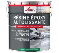 Résine epoxy autolissante sols - REVEPOXY AL - 5 kg Vert signalisation - RAL 6024