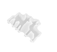 Résine époxy compatible cerf silicone hiver lettre silicone, B | Silicone de qualité alimentaire pour la fabrication de savon, moules en silicone en forme de cerf de Noël
