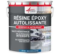 Résine Époxy Sol Autolissante Carrelage et Béton 5 kg Bleu signalisation | Autolissante pour Sols Carrelage et Béton à Passage Intensif, Haute Résistance Chimique et Mécanique - Arcane Industries