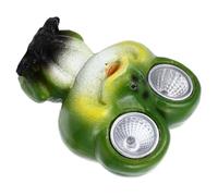 Résine Lampe Solaire Grenouille Décorative pour Jardin Extérieur