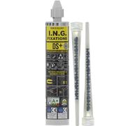 Résine scellement méthacrylate DS+ ING FIXATIONS - Lot de 6 - Cartouche de 300 ml - Gris - A050145