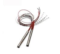 Résistance d'élément chauffant 220V/380V avec Thermocouple K 20x15 0/200/250/300mm 800W 1000W 1200W 1500W 5 pièces(Thermocouple,110V_20X200MM 1000W)