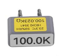 Résistance d'étalonnage multimètre avec précision de 0,1 % et dérive de température de 25 ppm, résistance de référence pour multimètre portable et de table, fiche banane de 4 mm (100 K)