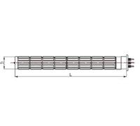 RESISTANCE STEATITE 3000 W DIA 52 LG 440 pour CHAUFFE EAU BRANDT - 98X0022