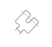 Résistance supérieure Four, cuisinière 481225998472, IGNIS, IKEA WHIRLPOOL, LADEN, BAUKNECHT, INDESIT - 280937