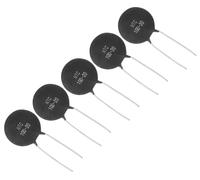 Résistance thermistance de 10 ohms - Capteur de température NTC - Lot de 5 pièces - Noir - Composant électronique