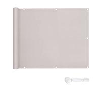 Résistant aux UV et imperméable avec œillets et attaches pour jardin, terrasse, balcon, piscine - Protection extérieure taupe, 0,95 x 6,5 m