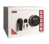 RESKAL - Coffre de Sécurité 16,5L avec Code Électronique et e Secours - 2 Pênes de 20mm, Alarme, Éclairage Intérieur - Dimensions 250x350x270 mm - Sécurisé et Pratique