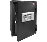 RESKAL - Coffre de Sécurité Ignifuge 1H 20L avec Combinaison Électronique - 4 Pênes de 20mm, Alarme, 1 Tiroir - Certifié - Dimensions 500x355x410 mm - Protection Fiable et Résistante