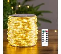 RESNICE Guirlande Lumineuse LED de 200 m, Étanche, Blanc Chaud, 2000 LED avec Télécommande pour Salon, Chambre, Jardin, Terrasse, Balcon, Mariage ou Décorations de Noël