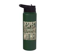 Respect Your Mother Earth Day/Mother's Day Nature Lover Stainless Steel Insulated Water Bottle
