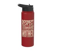 Respect Your Mother Earth Day/Mother's Day Nature Lover Stainless Steel Insulated Water Bottle