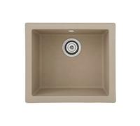 Respekta Évier de cuisine en minéralite 50 cm beige sable OHIO50X44B