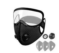 Respirateur réutilisable avec lunettes, filtre à charbon anti-poussière