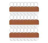 Ressm 24 Pièces Décapsuleur en Cuir Teinté Porte-Clés Décapsuleur en Acier de Bière par Sublimation Porte-Clés en Cuir PU