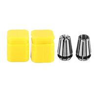 Ressort Collet, 2 pièces ER11 1/4 "1/8" Support de Mandrin à Pince à Ressort en Acier 65Mn pour Machine CNC et Outils de Tour de Fraisage