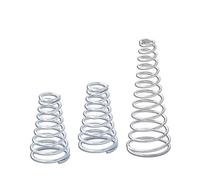 ressort de compression en forme de cône Diamètre du fil 0.4mm-2mm, ressorts de tour en acier inoxydable 304, cône conique, ressort Compression, pression(0.8x(5-6) x14-7,1pc)