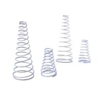 ressort de compression en forme de cône Ressorts de Compression coniques en acier inoxydable 304, 1/3/5/10/20 pièces, diamètre du fil 0.4mm/0.5mm/0.7mm, pression conique(0.5x4 I 8x8-5,1Pcs)