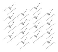 Ressort de Pince à Cheveux à Ressort V en Acier, 16 Pièces | Argenté, Structure Torsion Compacte, Forte Tenue Stable, pour Projets DIY et Réparation de Barrettes