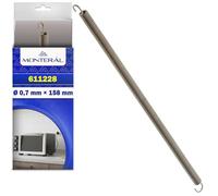 Ressort de Porte de Four Electrique Ø 0,7 mm x 158 mm 611228 pour DeLonghi | Ressort de Porte de Oven Compatible pour De Longhi X XA XD XR XU - Garantie de 10 Ans - MONTERAL