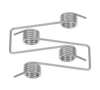 Ressort de Remplacement, 2 Pièces en Acier Inoxydable | Double Crochet, Argenté, pour Couvercle de Bac à Pédale Recyclage, Usage Domestique