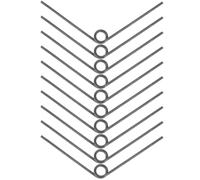Ressort de Remplacement pour Sécateur en Acier au Manganèse, Lot 10 Pièces | Noir, Résistant à L’oxydation et Incassable, pour Bricolage Bois et Entretien