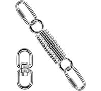 Ressort de suspension pour fauteuil et hamac - ressort en acier avec mousquetons - charge max. 250 kg - inox 304