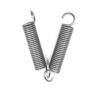 Ressort de Tension avec Double Crochet Ressort Acier 1.8 x 16 x 35mm, Fil Diamètre 1.8mm, OD 16mm, Longueur libre 35mm, 2 Pièces