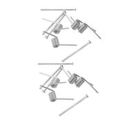 Ressort Métallique Pince à Cheveux V pour 8 Pièces | Format 2,50x0,70x0,40cm, Surface Lisse, Maintien Sûr, pour Barrettes et Pinces à Mâchoires