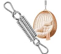 Ressort oscillant pour fauteuil suspendu - Ressort oscillant avec 2 mousquetons - Ressorts avec œillets - Capacité de charge jusqu'à 250 kg - Ressort de suspension pour sac de frappe, hamac, yoga (1