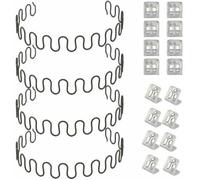 Ressorts de rechange pour canapé 4 pièces 50,8 cm avec 8 clips en S, 4,0 fils de diamètre Kit de réparation de ressorts de canapé