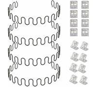 Ressorts de rechange pour canapé 4 pièces 50,8 cm avec 8 clips en S, 4,0 fils de diamètre Kit de réparation de ressorts de