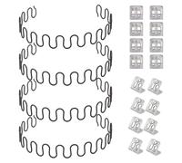 Ressorts de remplacement pour canapé, lot de 4, 31 pouces, 16 clips en forme de S, fil de 4,0 mm