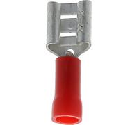Restagraf - Cosse Plate Pré-Isolée Femelle Non Renforcée - Pour Fils Électriques de 0,3 à 1,5 mm² - Dimension 6,35 x 0,8 mm - Sertissage Simple & Solide - Réf. 306602 - Boîte de 100