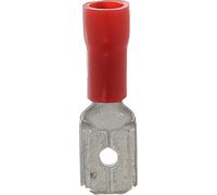 Restagraf - Cosse Plate Pré-Isolée Mâle Non Renforcée - Pour Fils Électriques de 0,3 à 1,5 mm² - Dimension 6,35 x 0,8 mm - Sertissage Simple & Solide - Réf. 306626 - Boîte de 100
