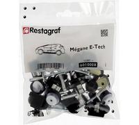 Restagraf - Kit de Fixations pour Moulures de Bas de Caisse MEGANE E-TECH (12/2021 à Aujourd'hui) - Kit Complet pour Réparation ou Remplacement - Réf. 601000X